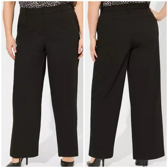 Torrid Black Wide Leg City Twill High Rise Pant 18R NWT 40740016 - Picture 15 of 15